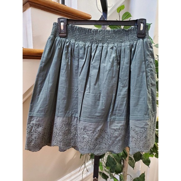 14th & Union Women's Gray 100% Cotton Comfort Waist A-Line Skirts Size Small - Picture 5 of 10